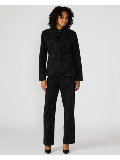 STEVE MADDEN PARC CRYSTAL JACKET BLACK