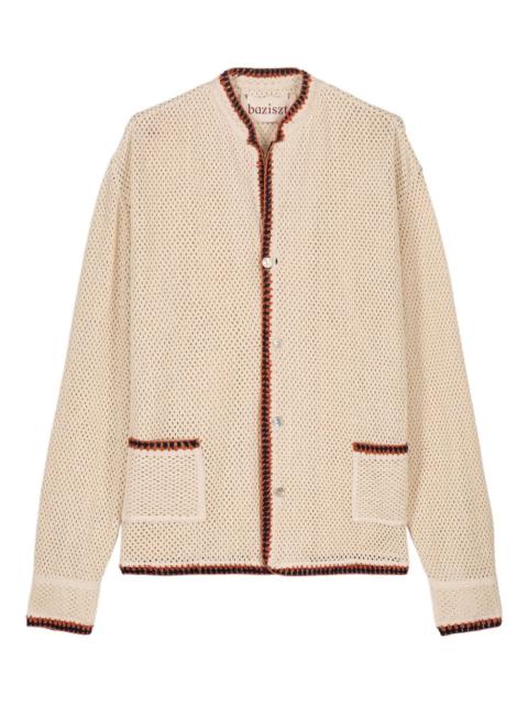 baziszt side-pockets contrasting-trim cardigan
