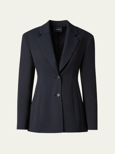 AKRIS Walker Wool Stretch Jacket