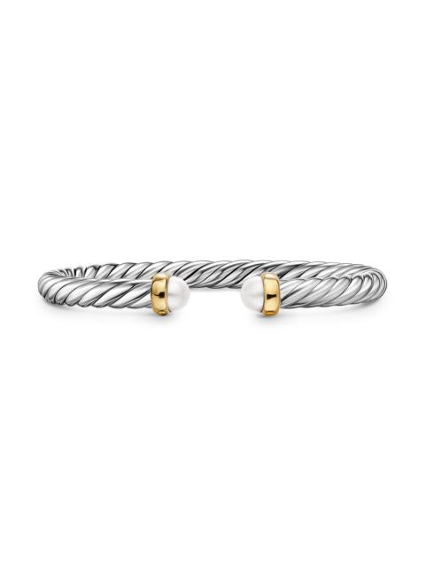 DAVID YURMAN Women's Cable Flex Bracelet in Sterling Silver - Pearl