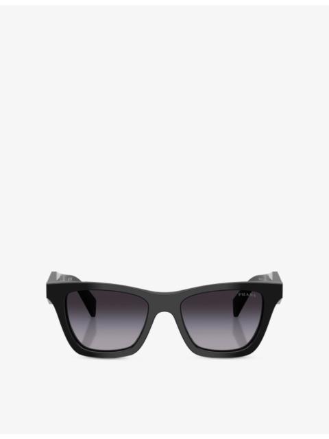 Prada PR C07S Butterfly-Frame Acetate Sunglasses