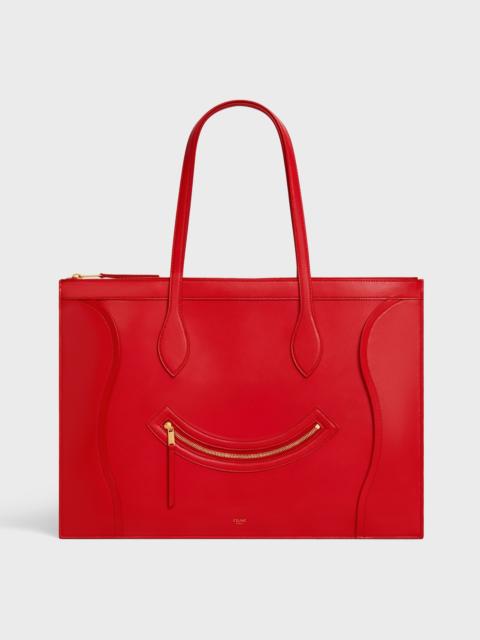 CELINE FLAT CABAS LUGGAGE IN GLOSSY CALFSKIN