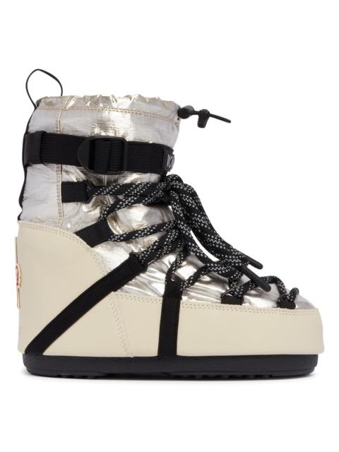 Moncler Grenoble Moon Boot x Moncler Grenoble Silver Icon Low Snow Boots
