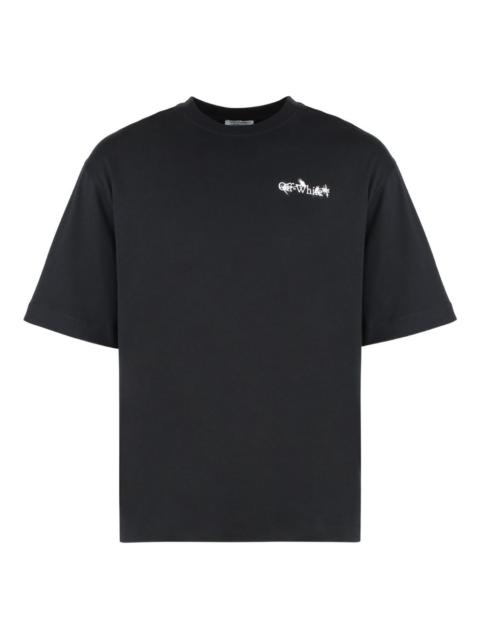 Off-White floral-print crew-neck T-shirt
