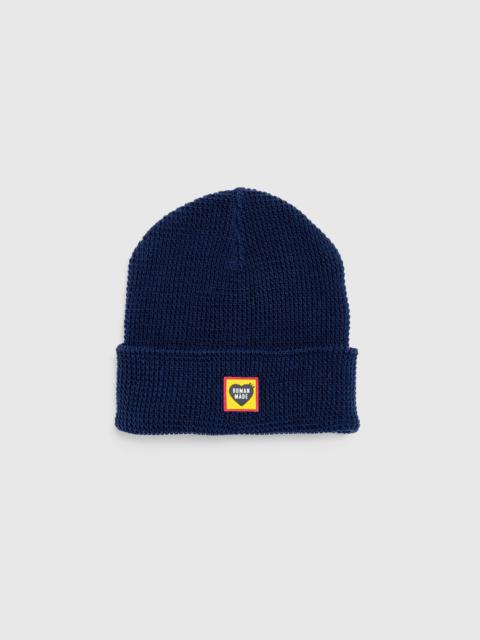 Human Made ❤️ Waffle Beanie cotton NAVY Human Made WAFFLE BEANIE | club21 | REVERSIBLE