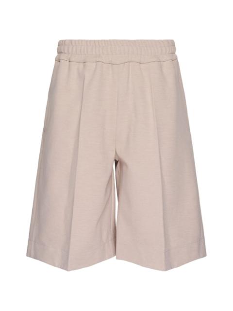 Jil Sander pressed-crease cotton shorts
