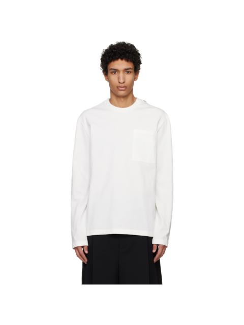 White Logo Flag Long Sleeve T-shirt