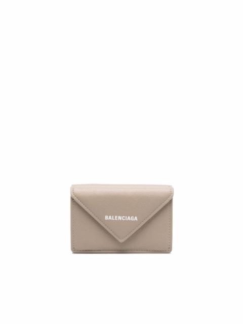 BALENCIAGA logo-stamp envelope wallet