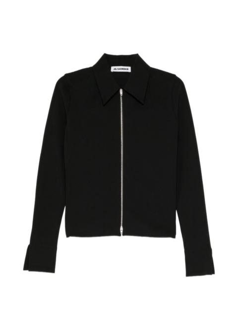 Jil Sander zip-up pointed-collar jacket