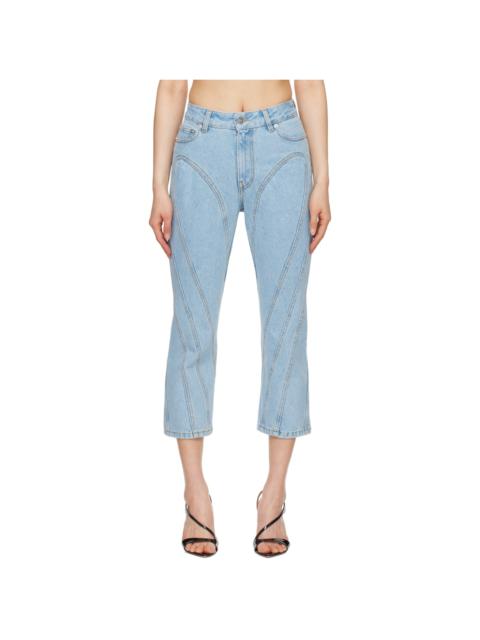 MUGLER Blue Capri Jeans