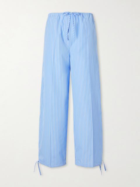 TOTEME Striped Cotton Wide-leg Balloon Pants