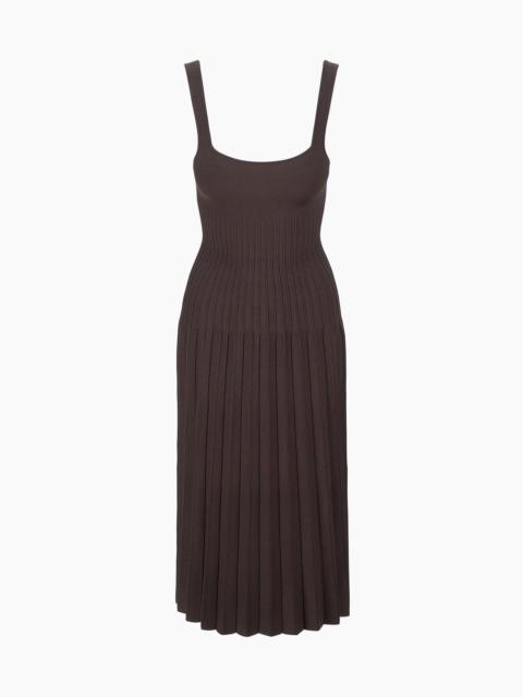 STAUD STAUD ELLISON DRESS EARTH