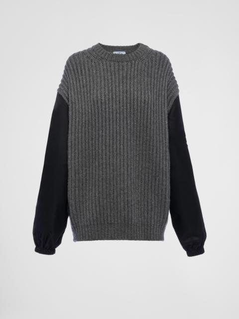 Cashmere, wool and Re-Nylon sweater