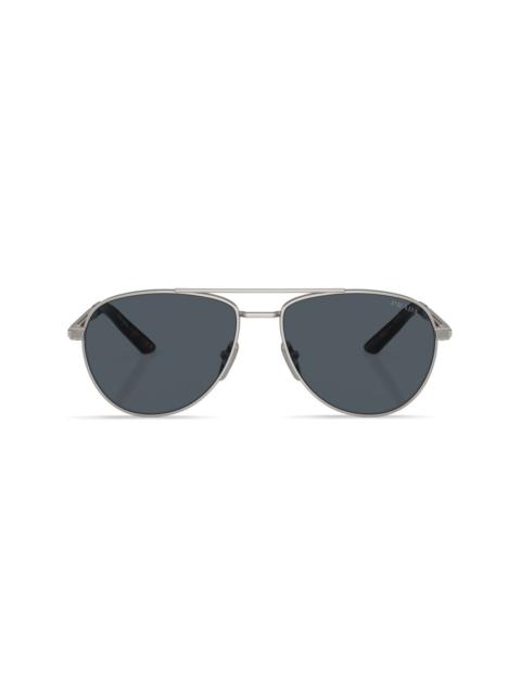 Prada logo-print pilot sunglasses