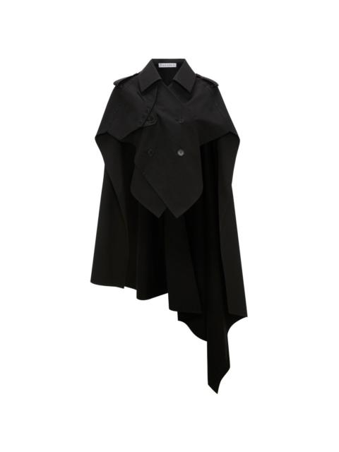 JW Anderson Trench Cape Coat in Black