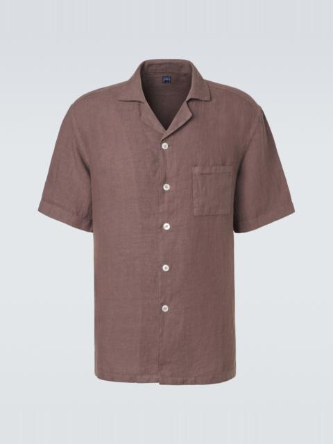 FEDELI Linen bowling shirt