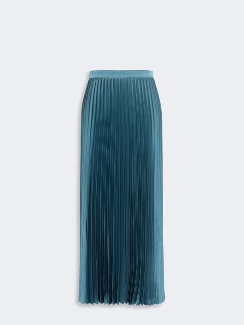 WEEKEND Max Mara NICCHIA Pleated satin skirt - BLUE AZURE