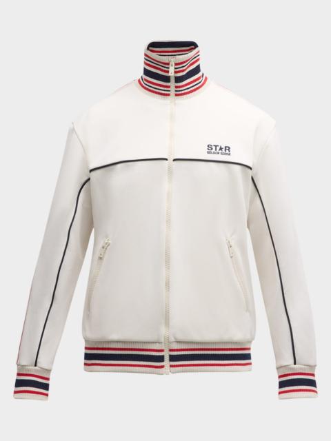 Golden Goose Men's Zipped Patchwork Track Jacket