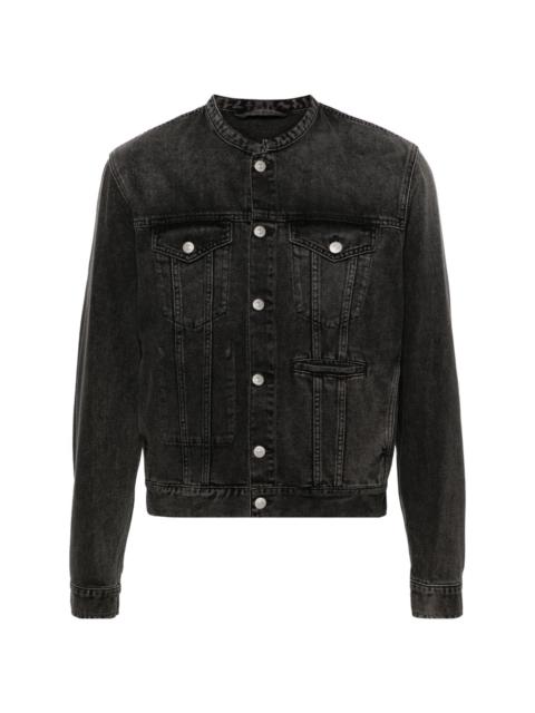 MM6 Maison Margiela collarless denim jacket