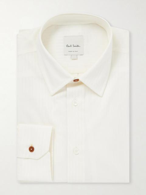 Paul Smith Striped Cotton and Silk-Blend Shirt