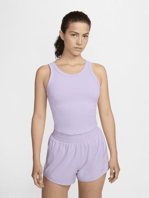 Nike Women's One Fitted Dri-FIT Strappy Cropped Tank Top