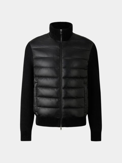 BOGNER Kurtis Hybrid leather jacket in Black