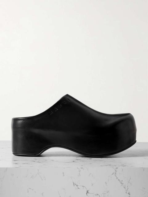 Marni Sabot leather platform clogs