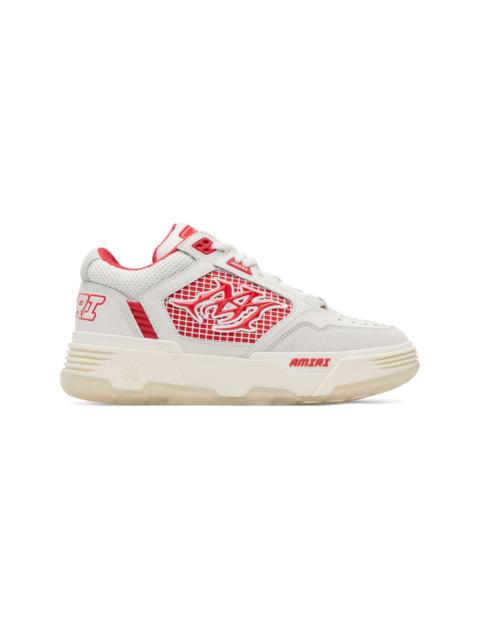 AMIRI White & Red MA-94 Sneakers