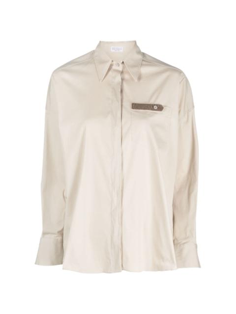 Shop BRUNELLO CUCINELLI 2023-24FW Long Sleeves Cotton Shirts (232MB6781718)  by who.me.see