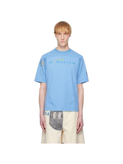 Marine Serre Blue Regenerated Graphic T-shirts Regular Fit T-shirt
