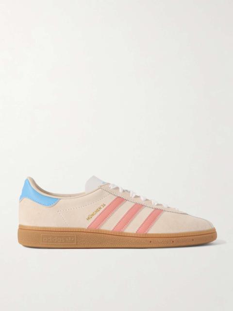 adidas Originals München 24 Leather-Trimmed Suede Sneakers