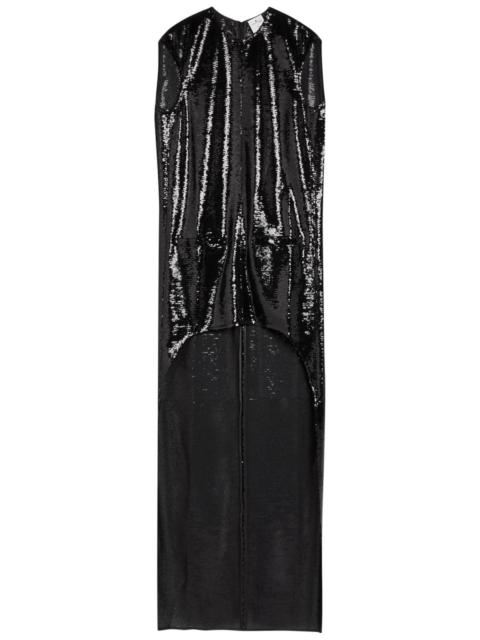 courrèges Courrèges Sequin-embellished Tulle Mini Dress