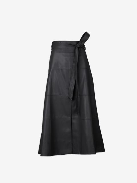 TANYA TAYLOR VEGAN LEATHER HUDSON SKIRT