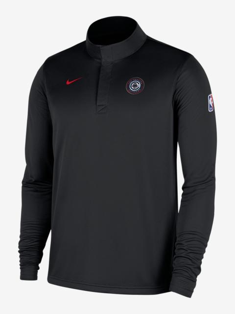 LA Clippers Men's Nike Dri-FIT NBA 1/4-Zip Long-Sleeve Top