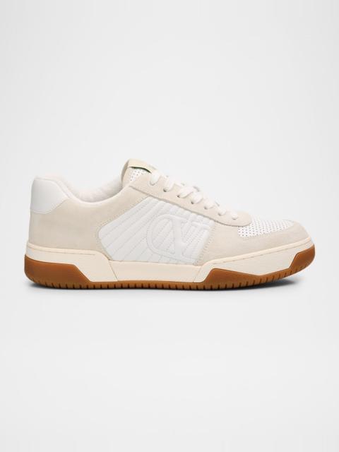 Valentino Valentina Mixed Leather Retro Sneakers