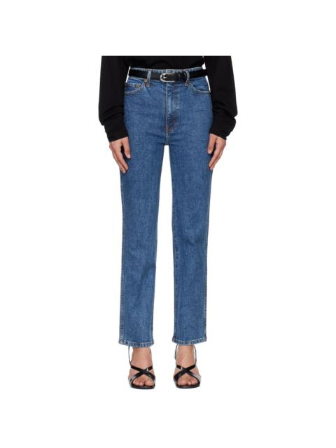 KHAITE Blue Abigail Stretch Jeans