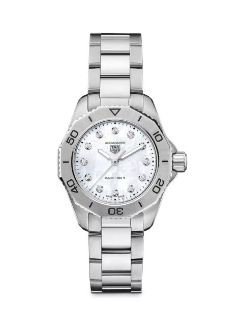 Aquaracer Professional 200 Mother-Of-Pearl and Diamond Watch, 30mm