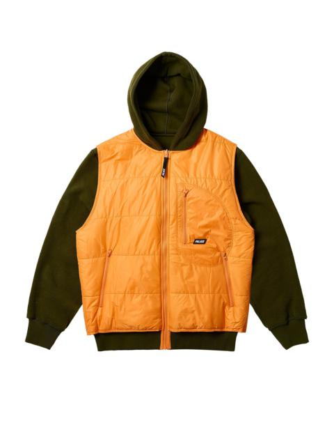 PALACE REVERSIBLE VEST HOOD THE DEEP GREEN