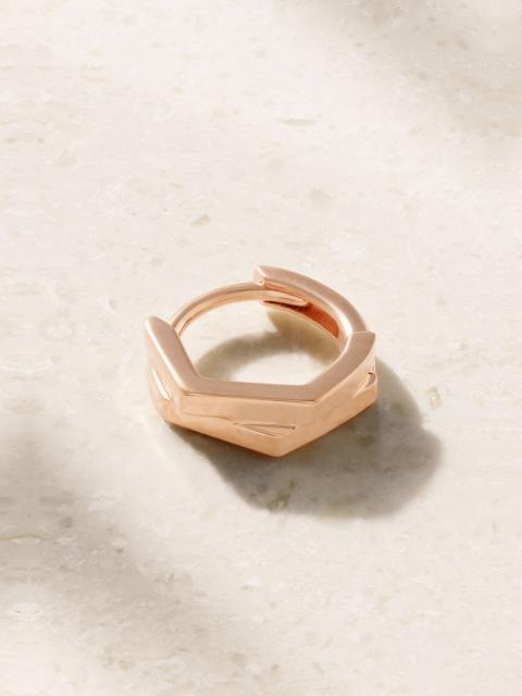 REPOSSI 18-karat rose gold single hoop earring Gold