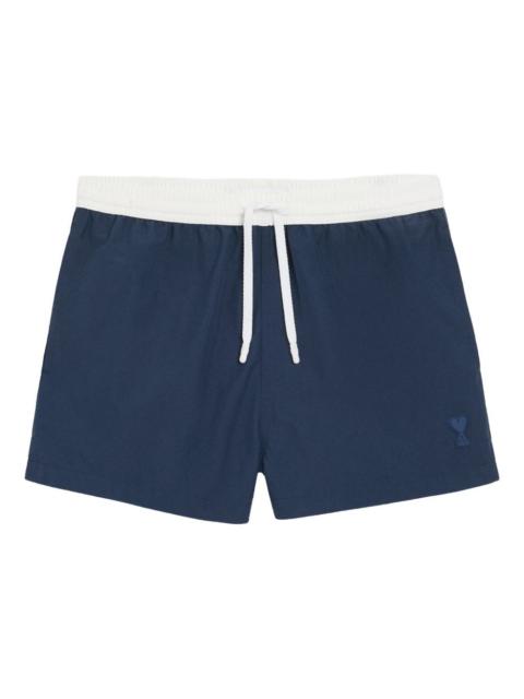 AMI Paris drawstring swim shorts