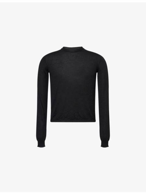 Rick Owens Cropped Biker Cashmere Jumper