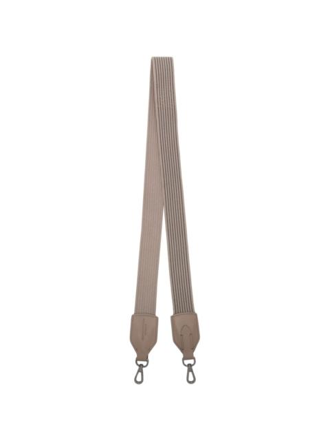 Brunello Cucinelli striped canvas bag strap
