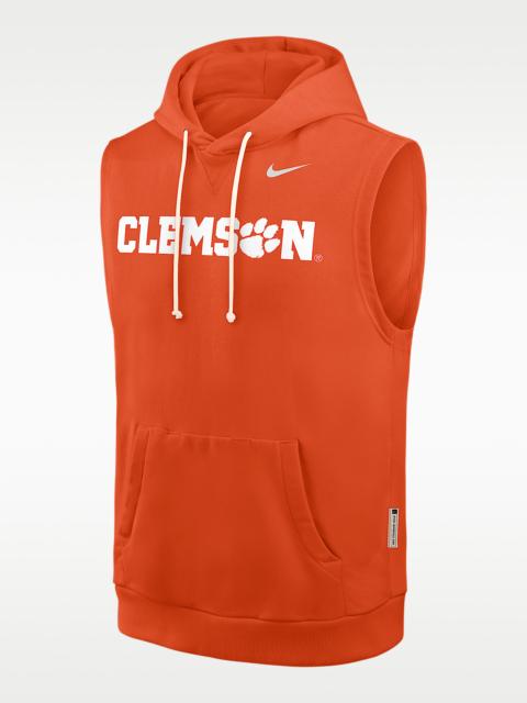 Nike Clemson Sideline Men's Nike Dri-FIT College Sleeveless Pullover Hoodie