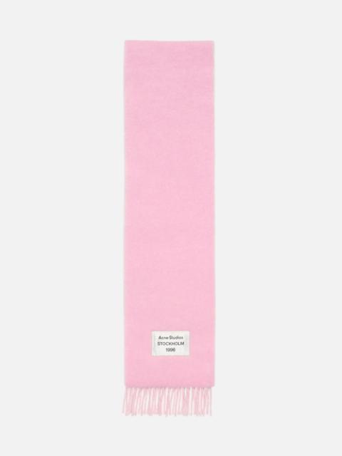 Wool scarf - Old pink/white