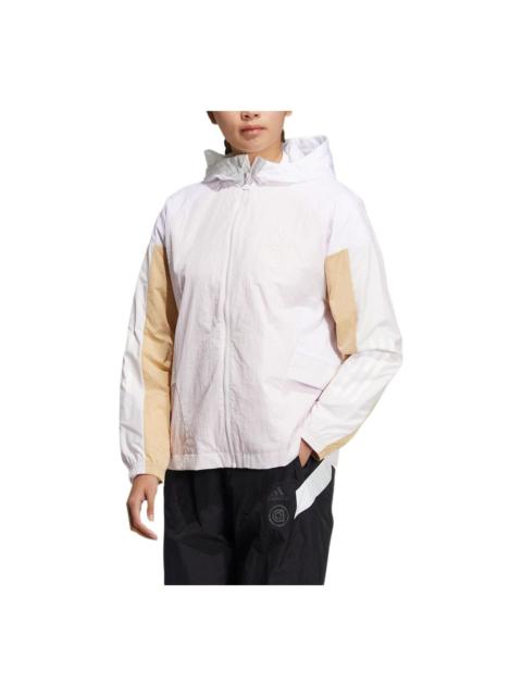 adidas (WMNS) adidas Hooded Jacket Asia Sizing 'Whtie' HM5277