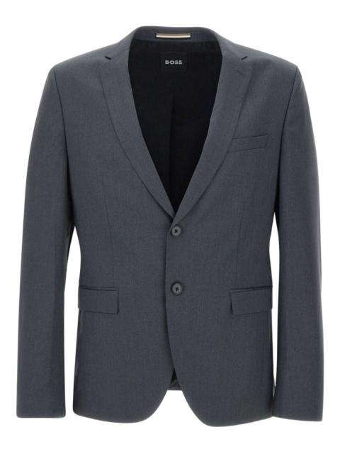 BOSS peak-lapel wool blazer