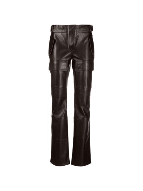 low-rise bootcut trousers