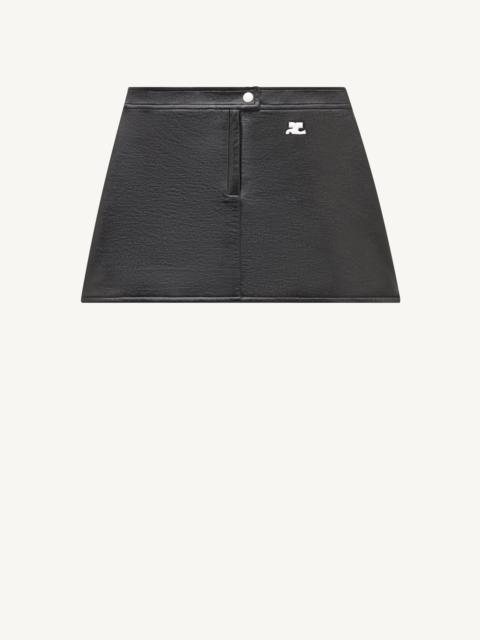 courrèges REEDITION VINYL MINI SKIRT