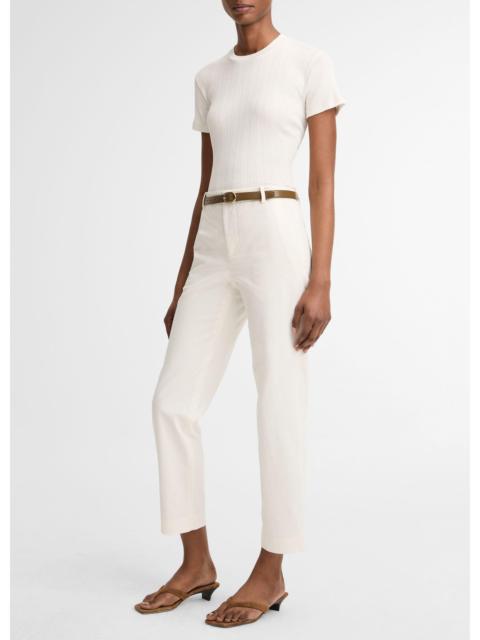Vince Avery Mid-Rise Italian Stretch-Cotton Chino Pant