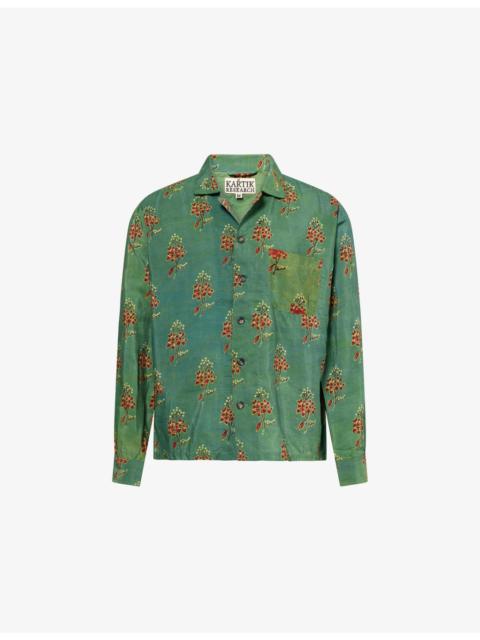 KARTIK RESEARCH Floral-Print Silk Shirt